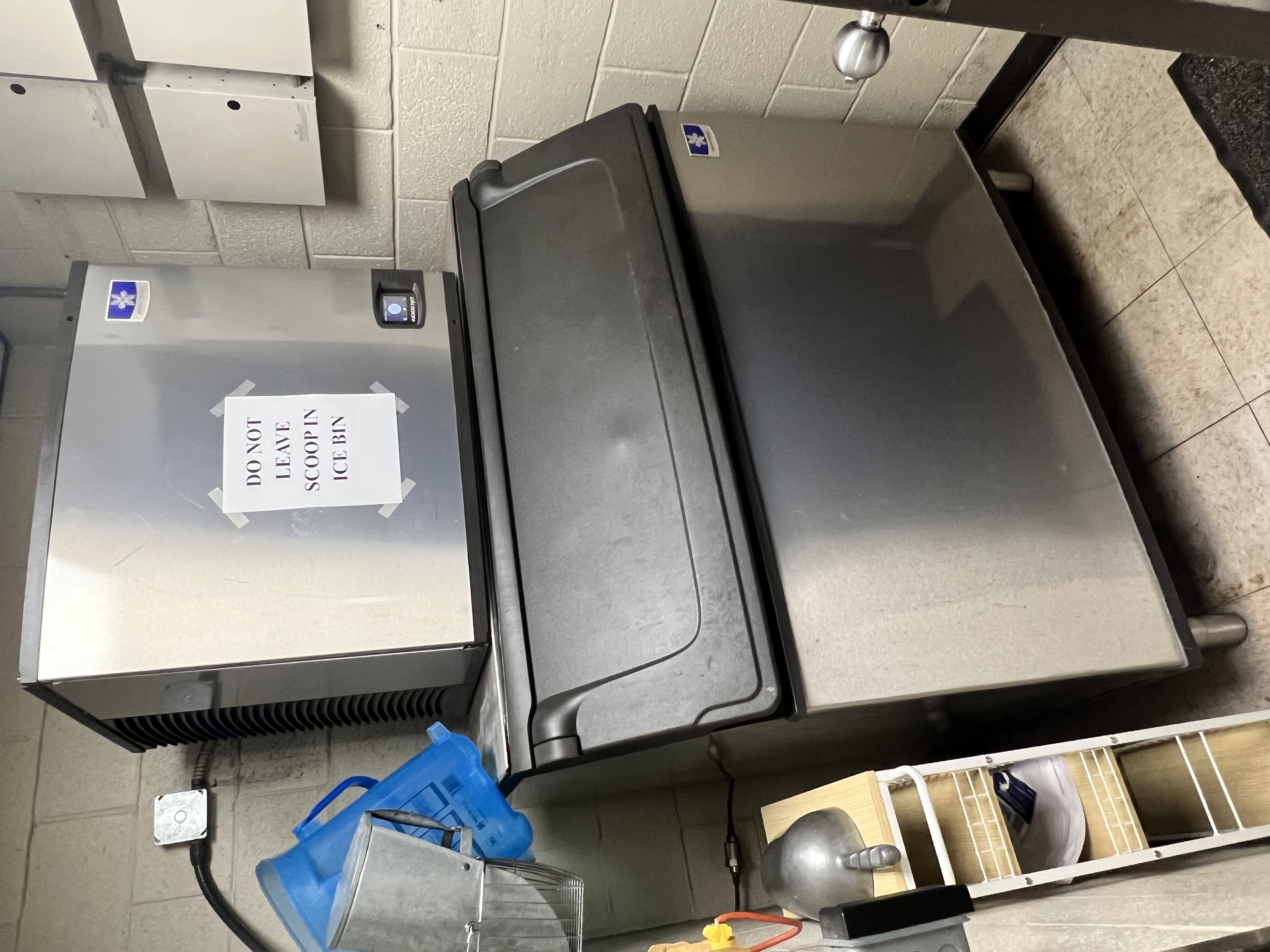 Kitchen appliances and work surfaces